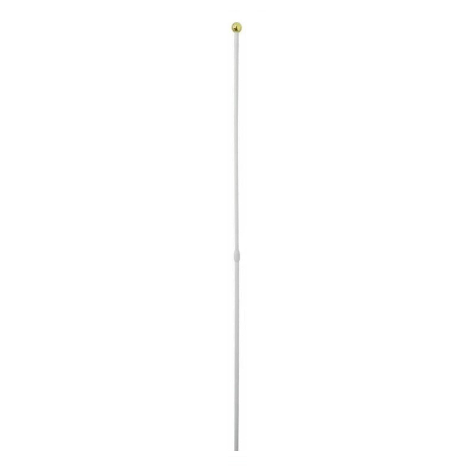 Adjustable Length Telescopic Flagpole Lightweight Telescoping Flagpole Sturdy PVC Material Portable Retractable Pole Decorative Golden Ball Top for Sports Fans-image-34