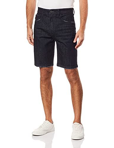 Bermudas Jeans, Deep Blue Elastc Ii (Rock) Et.Couro, Ellus, Masculino, Lav.Amacido C/Resina+3D+R, 40