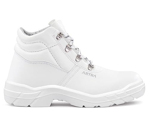 Preisvergleich Produktbild ARTRA Araukan 940 rutschfeste Küchenschuhe Kochschuhe, weiße Arbeitsschuhe MIT Stahlkappe, Stiefel für Lebensmittel, Küche, S2, SRC (eu_Footwear_Size_System, Adult, Men, Numeric, medium, Numeric_42)