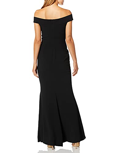 Dress the Population Women's Logan Off Shoulder Sweetheart Bodycon Long Gown Dress W Slit2