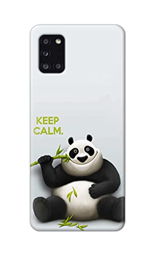 Image of PRINTFIDAA� Printed Hard Back Cover Case for Samsung Galaxy A31 Back Cover (Cartoon Panda) -2808