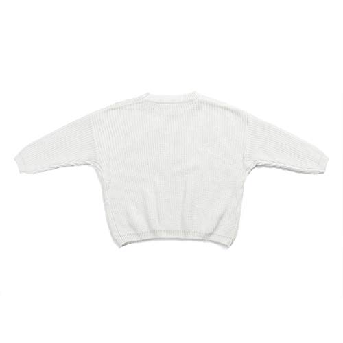 Toddler Baby Girl Boy Knit Sweater Blouse Pullover Sweatshirt Warm Crewneck Long Sleeve Tops Winter Outfit
