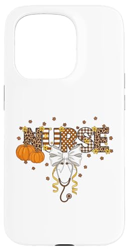 感謝祭 看護師 聴診器 コケット 弓 ハロウィン 秋 スマホケース iPhone 15 Pro 用