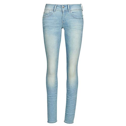 G-Star Raw Jeans Lynn Mid Waist Skinny Para Mujer, Azul Lt Aged 60885-D010-424 , 24w 32l G-Star Raw Jeans Lynn Mid Waist Skinny Para Mujer, Azul Lt Aged 60885-D010-424 , 24w 32l