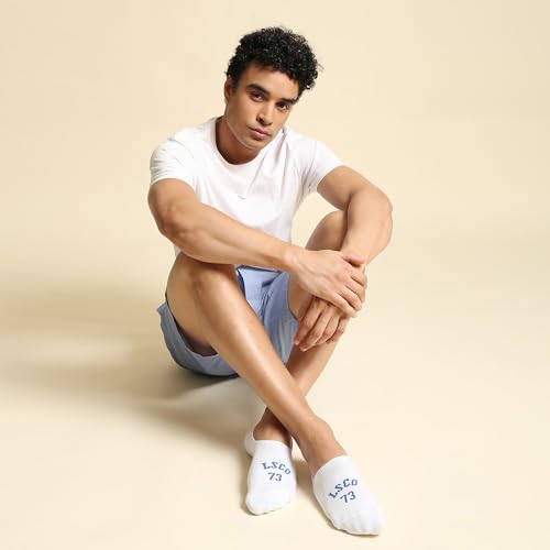 Image of Levi's Men's Cotton Stretch No Show Anti Slip Grip Socks (Pack of 3)