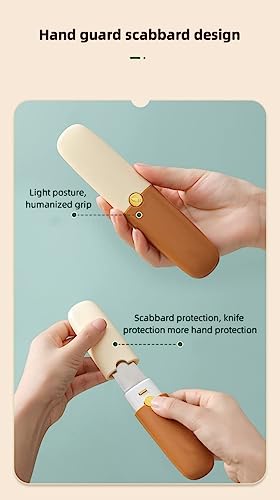 SKYTONE Pocket Knife, Kitchen Knife Peeler Portable Knife for Fruit 2 in 1 Knife and Peeler for Kitchen Travel Knife with case Stainless Steel Bled Pack of 1 (2 in 1) 4 311Us5WfmEL
