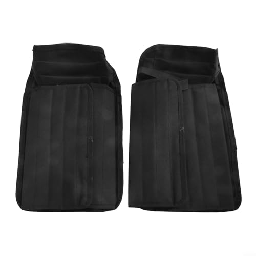 Polainas de protección impermeables de tela Oxford con hebillas ajustables para senderismo, caza, camping, montañismo, granja, trabajo, actividades al aire libre (negro)