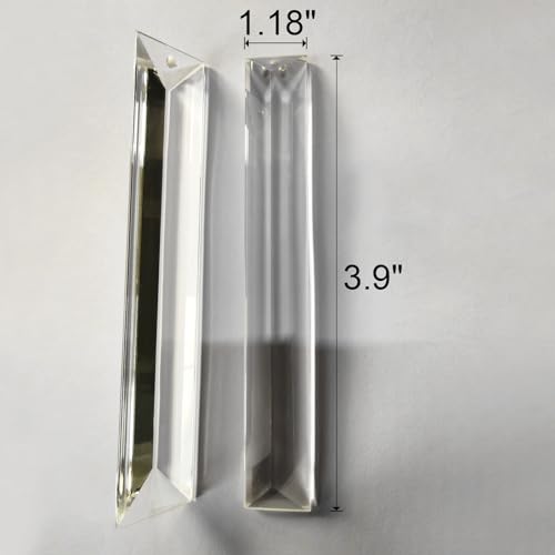 image for A AXILIXI 3.9'' Chandelier Short Crystals Replacement 12 Pcs Crystal P