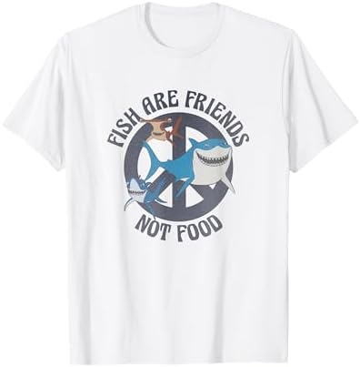 Disney Pixar Finding Nemo Fish are Friends Not Food Big Logo T-Shirt
