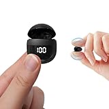 Really Small: This is the mini earbuds, the invisible earphone weigh only 0.08 oz and you can barely feel the weight in your ears. Ideal for long-term wear without ear discomfort. These mini headphones are so discreet, only 1:1 the size of a peanut, ...