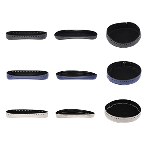 Colcolo 2x Fundo Redondo Oval Longo para Tricotar Furos de Baldes Acessórios de Bolsa de Couro