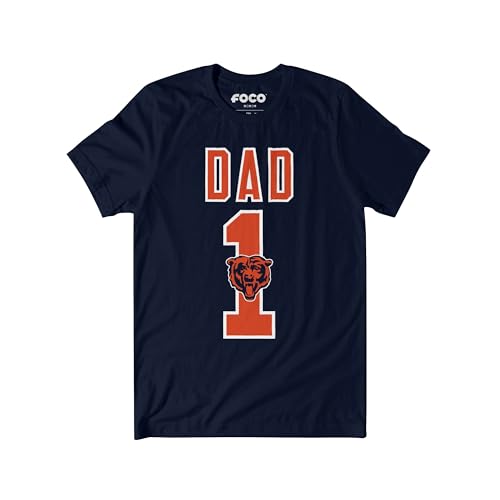Image of FOCO NFL Mens NFL Team Logo Tee Shirt #1 Dad T-Shirt