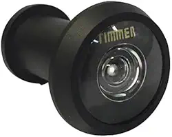 Visor Olho Mágico Timmer Curto Preto Fosco 200º - 77794