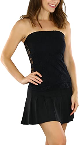 Image of ToBeInStyle Women's Cotton-Spandex Blend Stretchy Tube Top