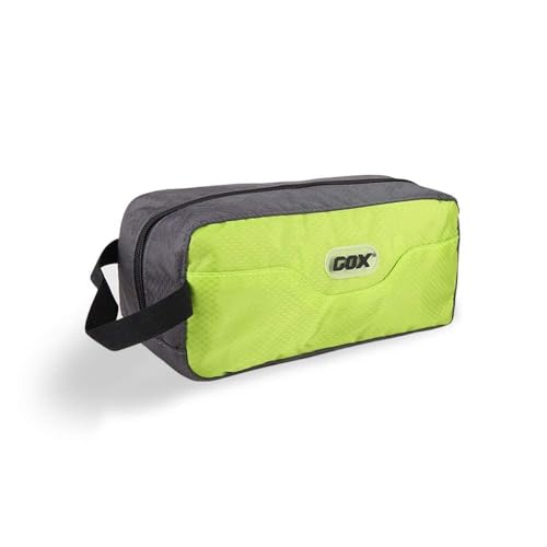 GOX Neceser de alta calidad, estuche Dopp para viajes, organizador de cosméticos multifunción (verde/gris), verde / gris, L