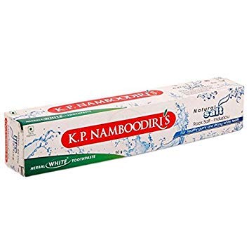 K.P.Namboodiri's Herbal White Tooth Paste with Natural Salt for Healthy Gums and Strong Teeth (100g)- Pack of 3