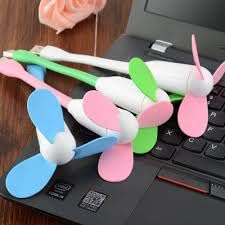 Image of Duxk Portable and Flexible (Three Blade) USB Fan for Smart Phone,Computer,Power Bank (1)