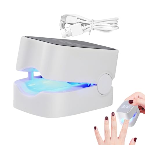 Secador de luz LED para uñas de gel, luz LED compacta portátil para manicura, lámpara secadora de gel compacta para el hogar, viajes, viajes de negocios, apartamento