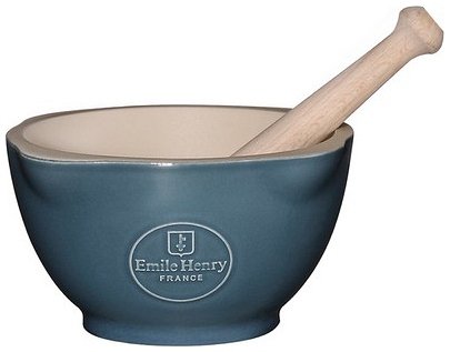 Emile Henry 970255 Mortero Fuego Colores cerámica vidriada Diámetro Soft: 15 cm Cover