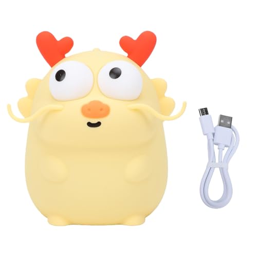 Lámpara de noche dragón de silicona recargable USB