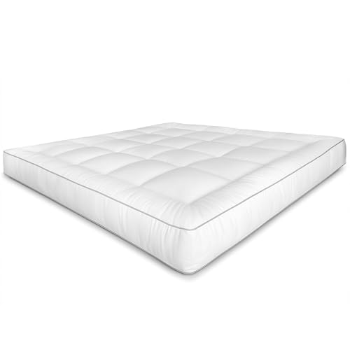 مرتبة وسادة فاخرة للفنادق مقاس 100 سم × 200 سم + 14 سم - نسي...