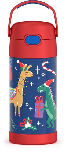 Image of THERMOS FUNTAINER Water Bottle with Straw, 12oz, Animal Presents