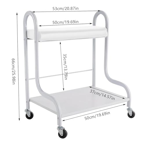 Carrito portátil para spa de pies y manicura con ruedas miniatura 4