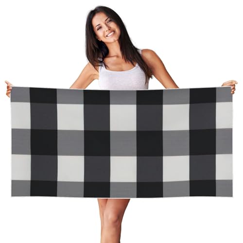 BBEXJIGY Karomuster Strandtuch / Duschtuch