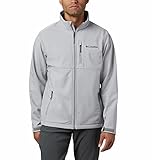 Columbia Men's Big Ascender Softshell Front-Zip Jacket, Grey, X-Large Tall