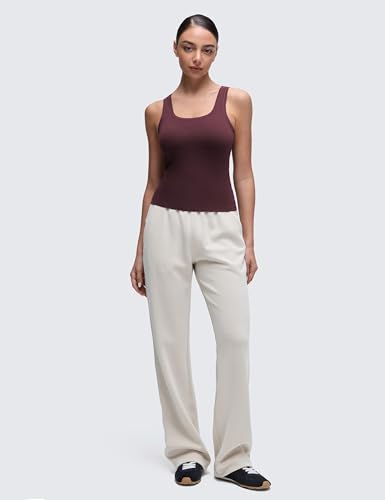 Image of CRZ YOGA Softembrace Scoop Neck Tank Top | Workout, Ultra Soft, Tight Fit, Waist Length, Double Lined, Sleeveless Shirts for Women