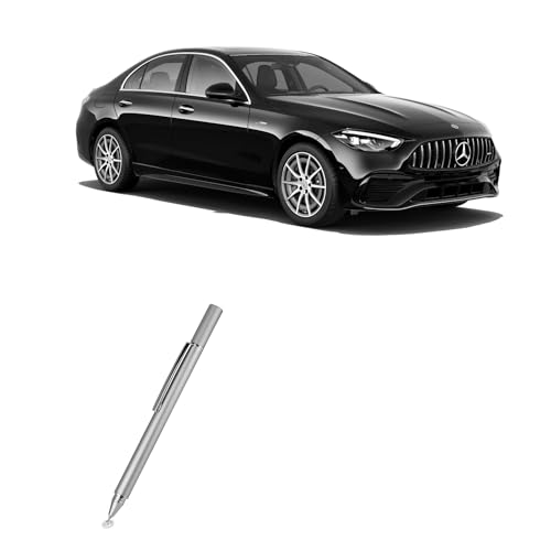 BoxWave Stylus Pen Compatible with Mercedes-Benz 2023 AMG C 43 Display (11.9 in) - FineTouch Capacitive Stylus, Super Precise Stylus Pen - Metallic Silver