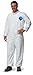 DuPont TY125S Disposable Elastic Wrist & Ankle White Tyvek Coverall Suit 1417, Size Large, Sold by the Each