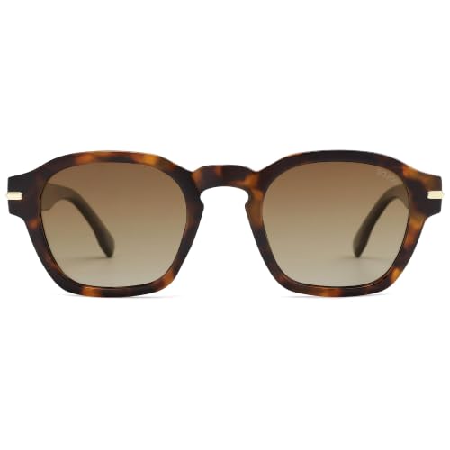 Image of SOJOS Retro Square Polarized Sunglasses Men Trendy Womens SJ2382 | Vintage UV400 90s Sun Glasses Outfit Driving