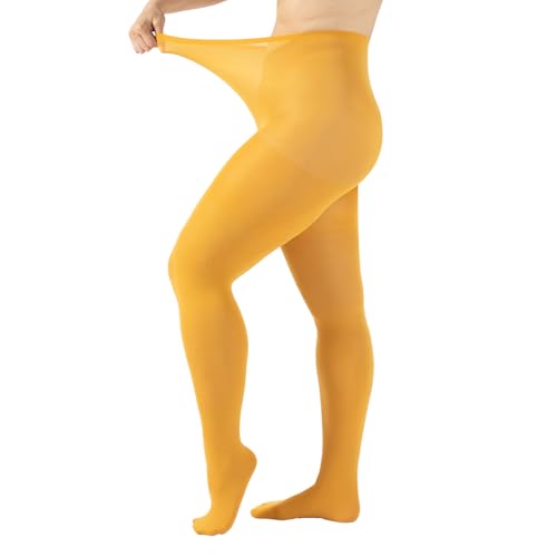 Image of CALZITALY Plus Sizes Anti-Chafing Opaque Tights | 60 DEN | L - 4XL | Black | Italian Hosiery