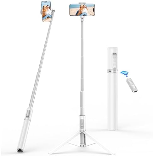 TONEOF 152CM Selfie Stick Stativ, Ausziehbar All-in-1 Handy Stativ Aus - Foto 14