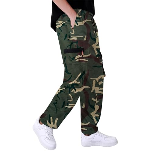 Pantalon de travail homme stretch gris en coton style cargo