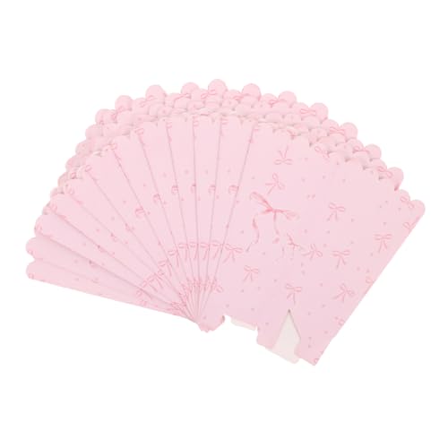 GALPADA 20Pcs Pink Bow Popcorn Boxes Versatile Treat Containers for Candy Cookies and Snacks for Weddings Birthday Parties Showers and Celebrations