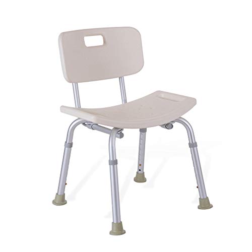 HTTGDGDH Chaise De Douche, Chaise Élévatrice De Baignoire, Tabouret De Bain/Douche, Sièges De Douche avec Dossier Confortable, Hauteur Réglable pour Personnes Âgées