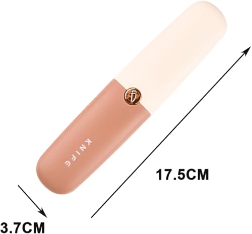 Image of 2-in-1 Fruit Knife & Peeler with Case - Portable Stainless Steel Pocket Kitchen Knife for Travel & Home Use