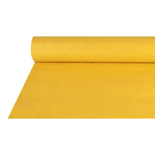 Papstar rollo de mantel de papel - amarillo, 100 cm x 50 m