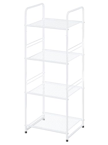 4-Tier Metal Shelves for Storage Rack Outdoor Indoor Waterproof, ...