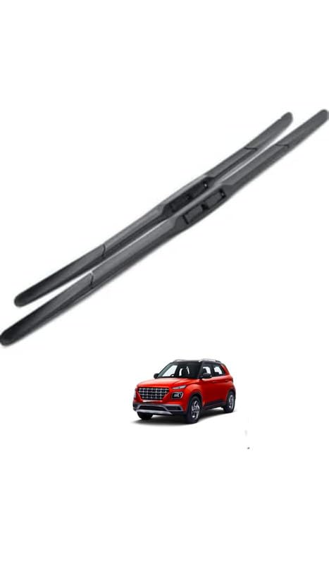 Image of AWB Hybrid Wiper Blades Compatible with Hyundai Venue 24 inch+18 inch(Pack of 2)