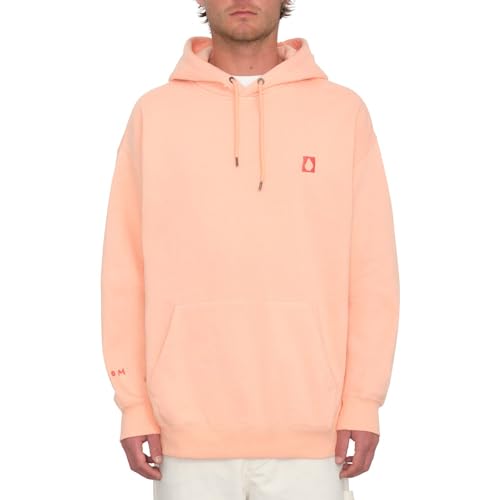 Sweat à capuche Volcom FA Arthur Longo 2 homme rose en coton doux