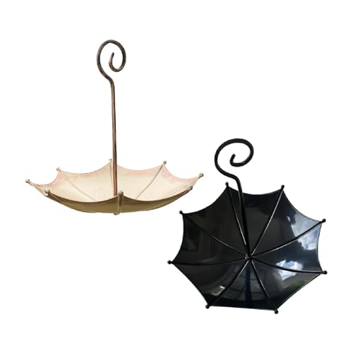 Image of Umbrella Shaped Bird Feeder Practical Multipurpose Decorative for Yard Patio Copper Color Home & Garden