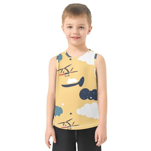 Children Tank Top Quick-Dry Toddler Sleeveless Vest Shirt Kids Comfy Breathable Summer Athletic Tshirts 3-15T2