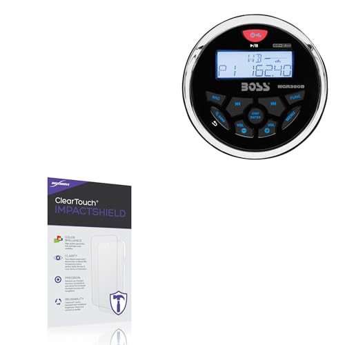 BoxWave Screen Protector Compatible With BOSS Audio MGR350B - ClearTouch ImpactShield (2-Pack), Impenetrable Screen Protector Flexible Film