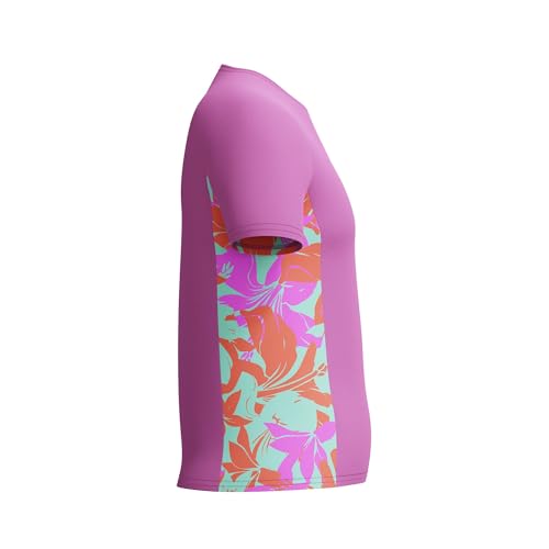 Image of Speedo Girls' Uv Swim Shirt Short Sleeve Printed Rashguard