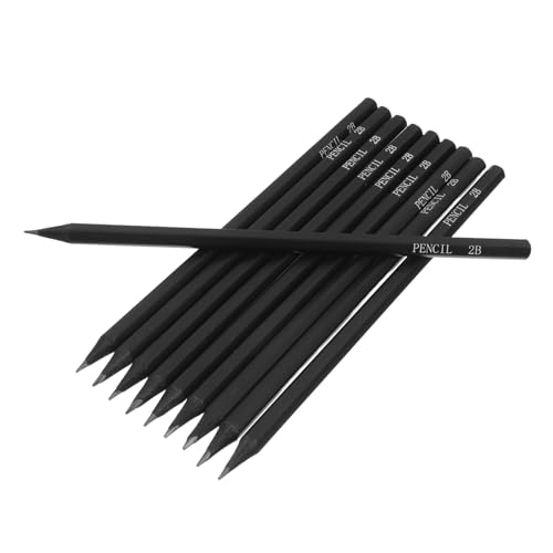 SHINEOFI 10Piezas Lápices de Dibujo Hexagonales con Varilla Juego para Artistas y Principiantes para Dibujar Sombrear y Agarre Ergonómico y Limpio