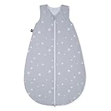 Julius Zöllner Baby Ganzjahresschlafsack aus Baumwolle, Standard 100 by Oeko-Tex, Made in Germany, Gr. 90, Dschungelblätter