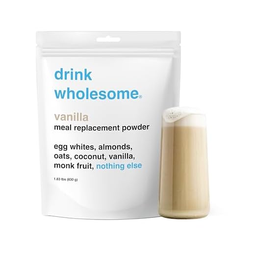 Drink Wholesome Vanilla Meal Replacement | Easy to Digest & Gut Friendly | All Natural Ingredients | Minimally Processed | Dairy Free | No Additives, No Lactose | 30g Protein, 250 Calories